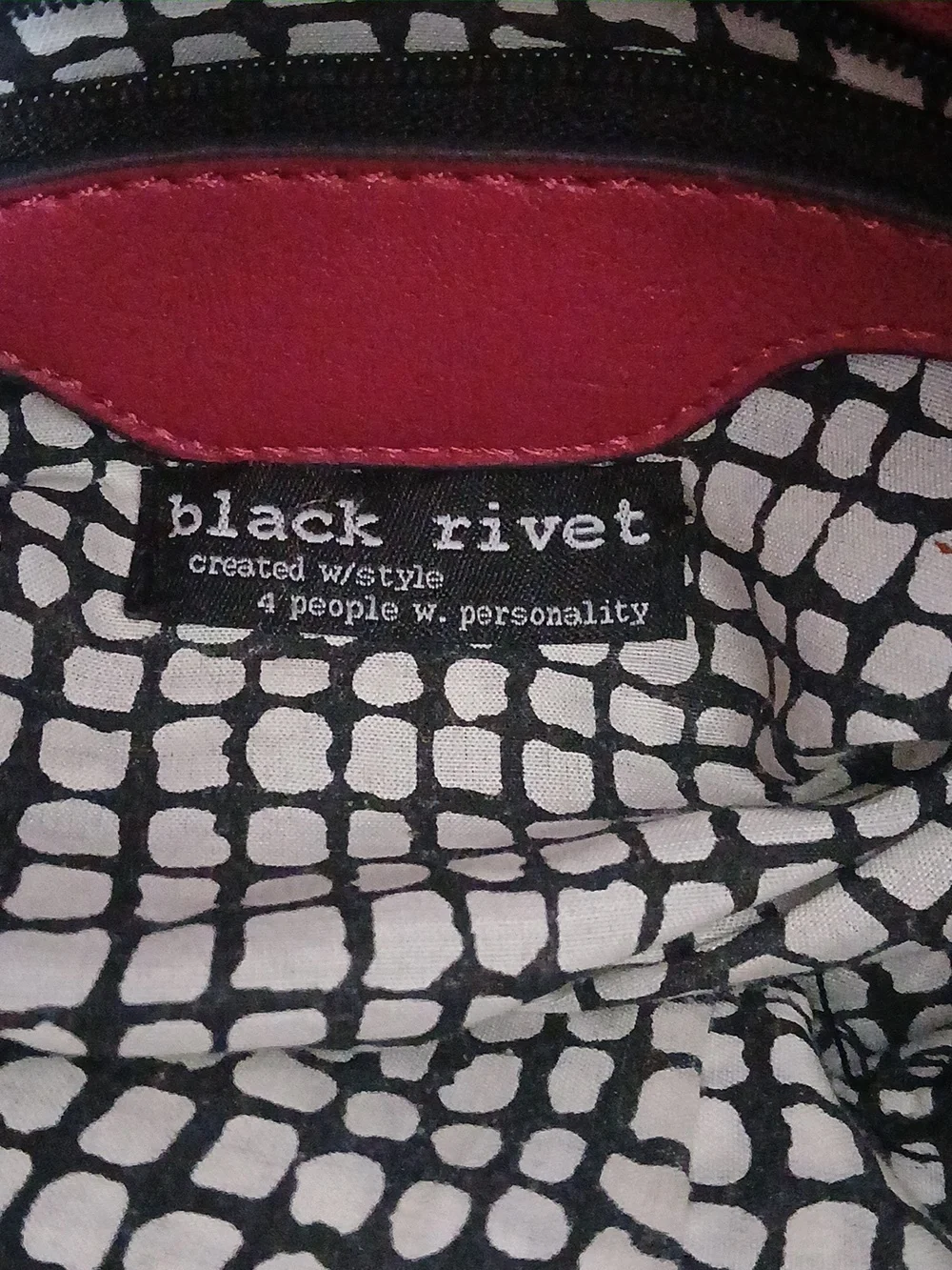 Black Rivet Pink Purse Coquette Vegan Faux Leather
